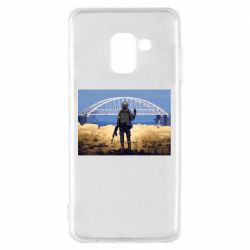 Чехол для Samsung A8 2018 Марка с Крымским мостом - PrintSalon