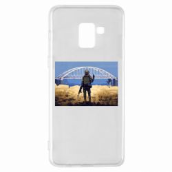 Чехол для Samsung A8+ 2018 Марка с Крымским мостом - PrintSalon