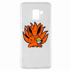Чехол для Samsung A8+ 2018 Kurama And Naruto - PrintSalon