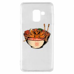 Чехол для Samsung A8 2018 Kurama in ramen - PrintSalon