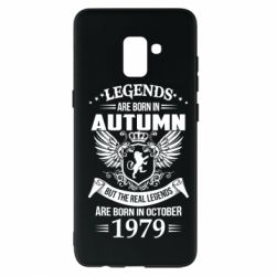 Чехол для Samsung A8+ 2018 Легенды рождаются. Ваш месяц год рождения (англ.) - PrintSalon