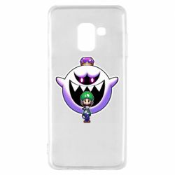 Чохол для Samsung A8 2018 Luigi and King Boo - PrintSalon