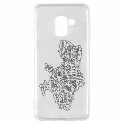 Чехол для Samsung A8 2018 Map Ukraine