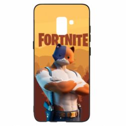 Чехол для Samsung A8+ 2018 Meowscles and logo - PrintSalon