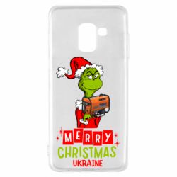 Чехол для Samsung A8 2018 Merry Christmas Ukraine-Grinch and Generator