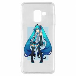 Чехол для Samsung A8 2018 Miku art - PrintSalon