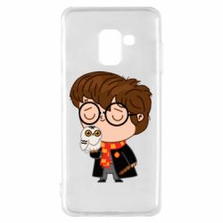 Чехол для Samsung A8 2018 Милый Гарри с совой - PrintSalon