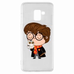 Чехол для Samsung A8+ 2018 Милый Гарри с совой - PrintSalon