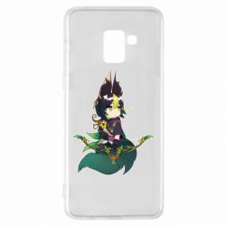 Чехол для Samsung A8+ 2018 Милый Тигнари - PrintSalon