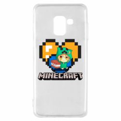 Чохол для Samsung A8 2018 Minecraft Girl - PrintSalon