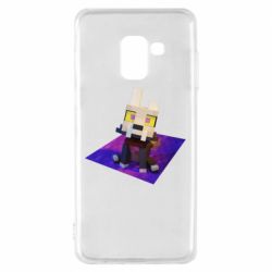 Чехол для Samsung A8 2018 Minecraft King - PrintSalon