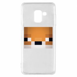 Чехол для Samsung A8 2018 Minecraft Minimalist - PrintSalon