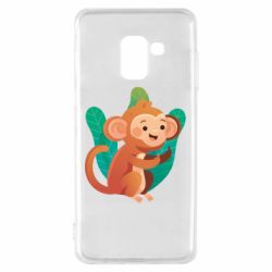 Чехол для Samsung A8 2018 Monkey. Fuck You - PrintSalon