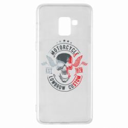 Чехол для Samsung A8+ 2018 Moto skull - PrintSalon
