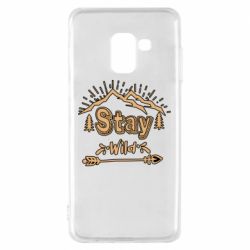 Чехол для Samsung A8 2018 Mountains - Stay Wild - PrintSalon