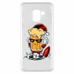 Чехол для Samsung A8 2018 New Year's beer