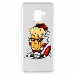 Чехол для Samsung A8+ 2018 New Year's beer - PrintSalon