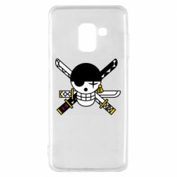 Чехол для Samsung A8 2018 One Piece Zoro logo - PrintSalon