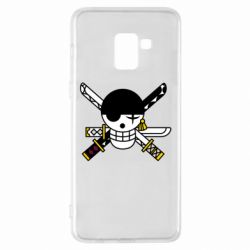Чехол для Samsung A8+ 2018 One Piece Zoro logo - PrintSalon