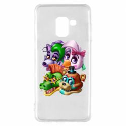 Чехол для Samsung A8 2018 Персонажи FNAF - PrintSalon