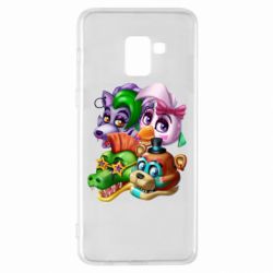 Чехол для Samsung A8+ 2018 Персонажи FNAF - PrintSalon