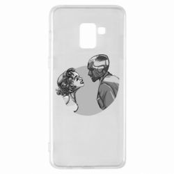 Чехол для Samsung A8+ 2018 Retro Wanda and Vision - PrintSalon