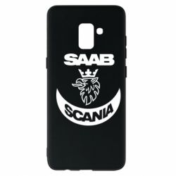 Чехол для Samsung A8+ 2018 Scania SAAB logo - PrintSalon