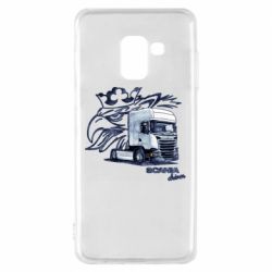 Чехол для Samsung A8 2018 Scania watercolor art - PrintSalon