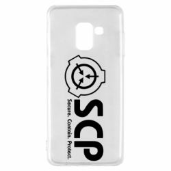 Чохол для Samsung A8 2018 SCP logo text - PrintSalon