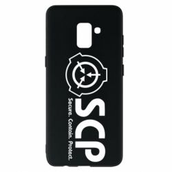 Чохол для Samsung A8+ 2018 SCP logo text - PrintSalon
