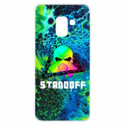 Чехол для Samsung A8 2018 Standoff art skull - PrintSalon