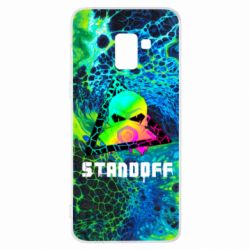 Чехол для Samsung A8+ 2018 Standoff art skull - PrintSalon