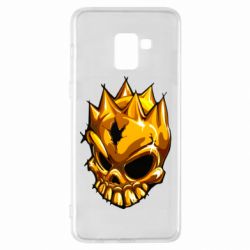 Чехол для Samsung A8+ 2018 Standoff - Gold Skull - PrintSalon