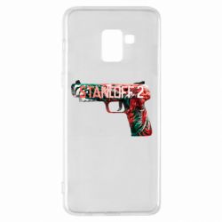 Чехол для Samsung A8+ 2018 Standoff pistol - PrintSalon