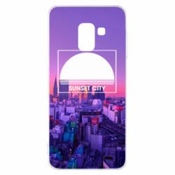 Чохол для Samsung A8 2018 Sunset city - PrintSalon