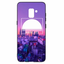 Чохол для Samsung A8+ 2018 Sunset city - PrintSalon
