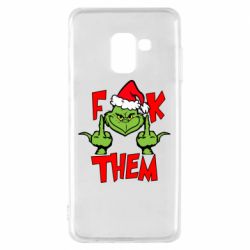 Чехол для Samsung A8 2018 The grinch f*ck them - PrintSalon