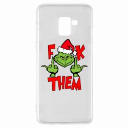 Чехол для Samsung A8+ 2018 The grinch f*ck them - PrintSalon