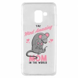 Чехол для Samsung A8 2018 The Most amazing mom in the world - PrintSalon