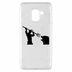 Чехол для Samsung A8 2018 Тризубом по морде - PrintSalon