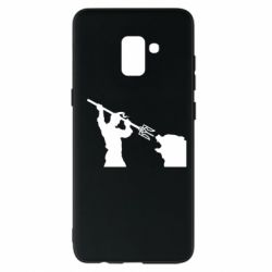 Чехол для Samsung A8+ 2018 Тризубом по морде - PrintSalon