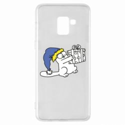 Чехол для Samsung A8+ 2018 Украинский кот саймона с подарком - PrintSalon