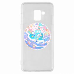 Чехол для Samsung A8+ 2018 Ultra cute shark - PrintSalon