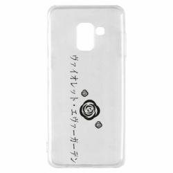 Чехол для Samsung A8 2018 Violet Evergarden logo - PrintSalon