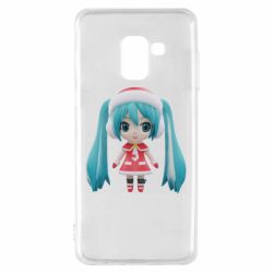 Чехол для Samsung A8 2018 Winter Hatsune Miku - PrintSalon