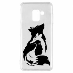 Чехол для Samsung A8 2018 Wolf And Fox - PrintSalon