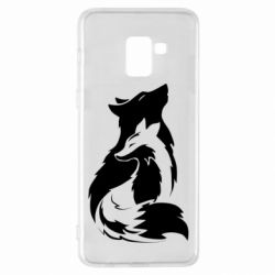 Чехол для Samsung A8+ 2018 Wolf And Fox - PrintSalon