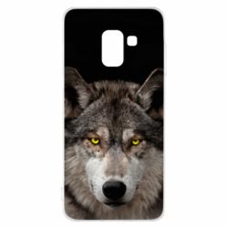 Чохол для Samsung A8 2018 Wolf with yellow eyes - PrintSalon