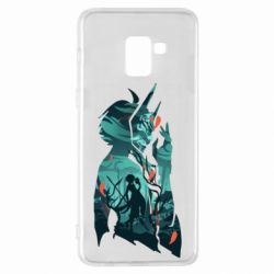 Чехол для Samsung A8+ 2018 Xiao silhouette - PrintSalon