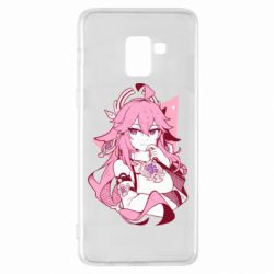 Чехол для Samsung A8+ 2018 Yae Miko portrait - PrintSalon